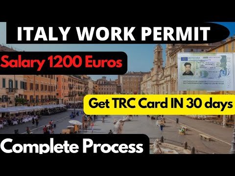 Italy Work Permit September 2022,Italy Work Visa 2022,Italy 9 Months Work Permit 2022,Jobs IN Italy,