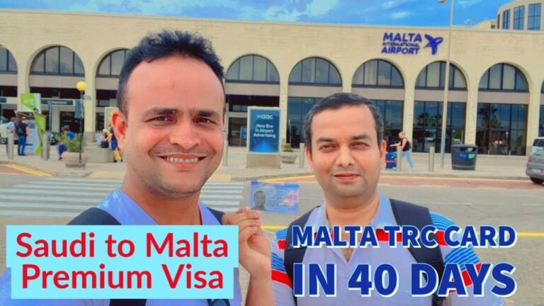 Malta TRC Received in 40 Days | Malta Premium D Visa from India | Saudi to Malta Total Cost INR 150K