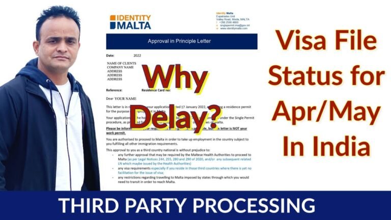 Malta Work Permit 3rd Party Delay | Visa Delay Reason in India | Malta Work Visa Application | Q&A