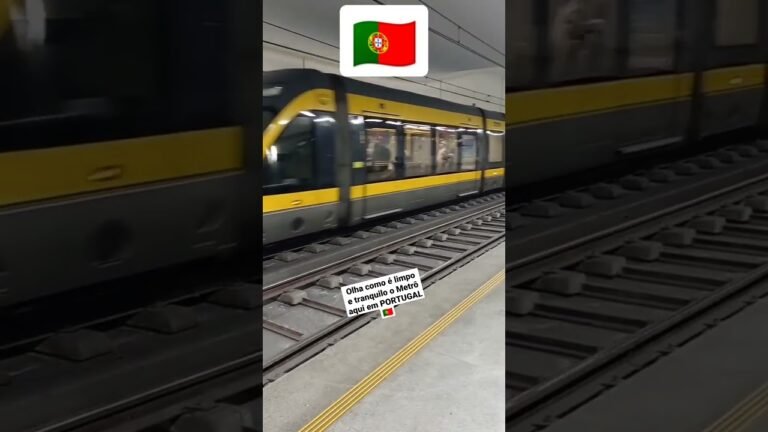 Metro em PORTUGAL 🇵🇹 MUITO LIMPO E ORGANIZADO! #portugal #europe