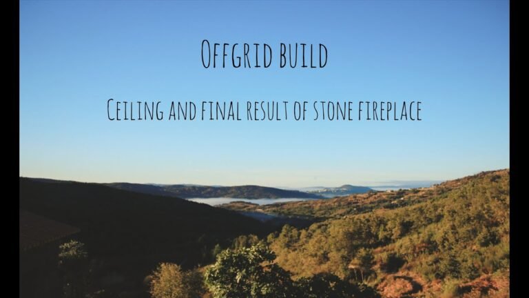 Offgrid build in Portugal _ interior, ceiling and final result of stone fireplace(ep2)