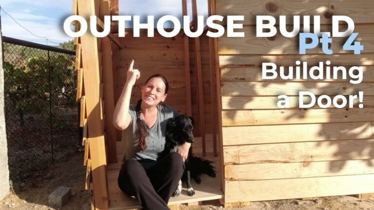 Outhouse Build Part 4 | Structure & Building a Door | My Central Portugal Farm #41