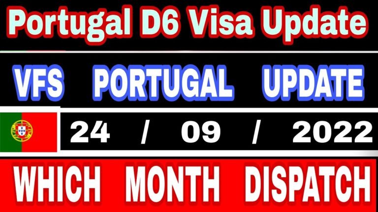 Portugal D6 Visa Update | Portugal Embassy Delhi | Portugal Visa Appointments | #VFS Portugal Delhi