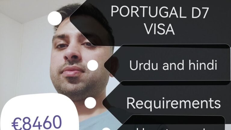 Portugal D7 visa | Portugal work permit | work visa Portugal