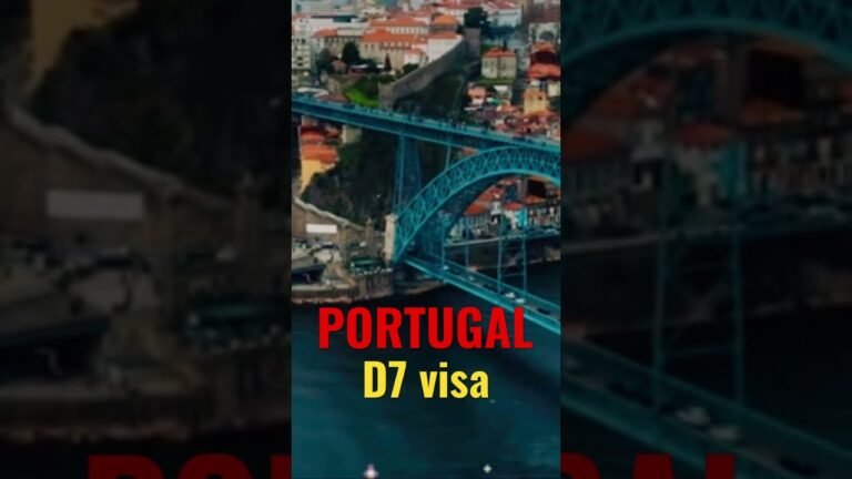 Portugal 🇵🇹 D7 visa #shorts #visa #europe