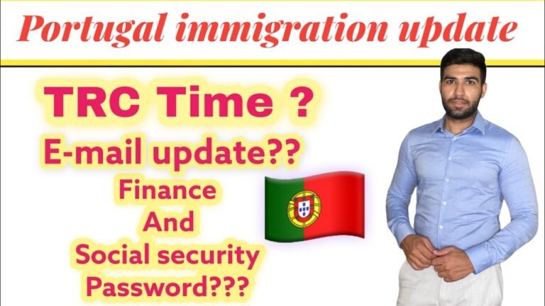 Portugal immigration new update | Finance and social ka password kasy lay skty ??