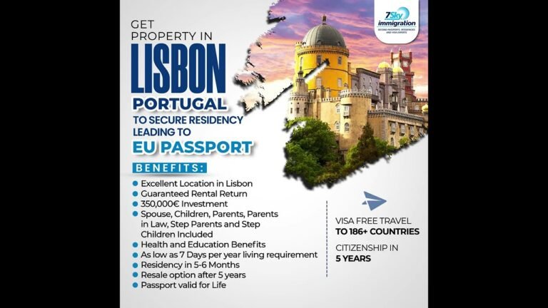 Property in Lisbon-Portugal | Golden Visa Program Consultants | EU Passport | #7Sky Immigration