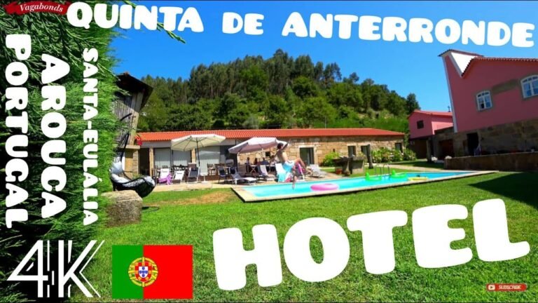 Quinta de Anterronde HOTEL Alojamento | Santa Eulália, Arouca, Portugal | Vista aéria & solo 4k