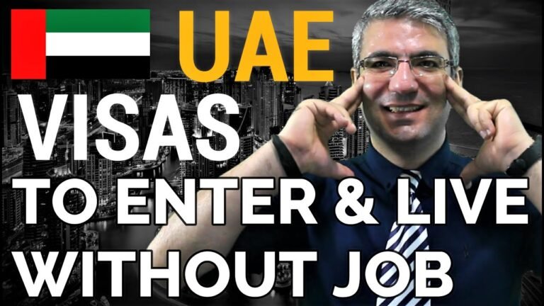 UAE 7 Visas for Newcomers to Enter & Live | Without a Need to Have Job