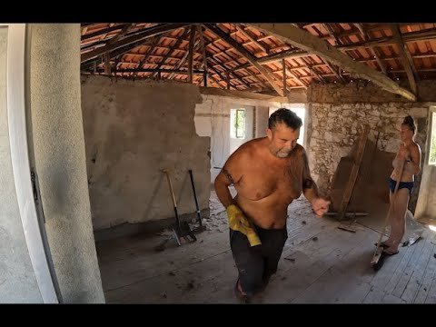 WALLS DEMOLITION PORTUGAL OLD FARMHOUSE RUIN HOMESTEAD RENOVATION