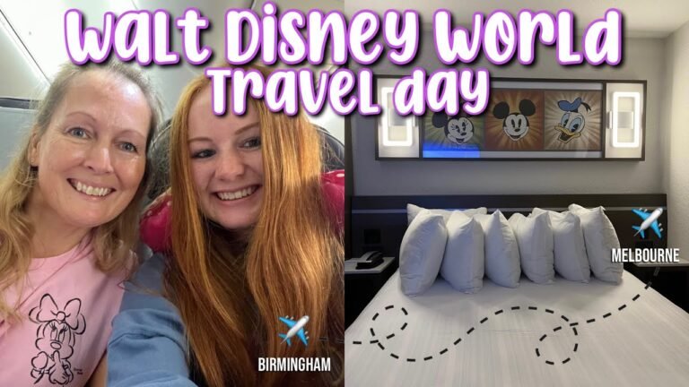 WALT DISNEY WORLD DAY 1 | Travel day, Birmingham to Orlando Melbourne & All Star Music resort 🎹✈️