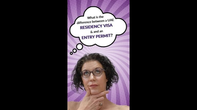 What is the difference between a UAE RESIDENCY VISA and an ENTRY PERMIT? #shorts