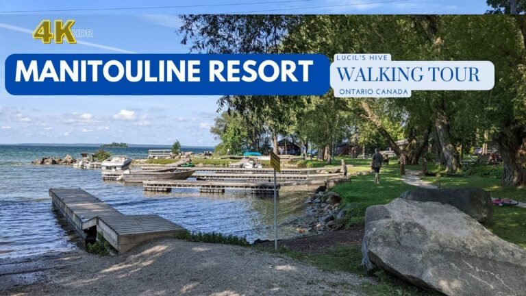 [4K]MANITOULIN RESORT WALKING TOUR | ONTARIO CANADA