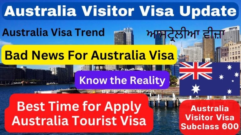 Australia Visa Latest Update | Right Time for Apply Australia Visitor Visa | Austalia visa process