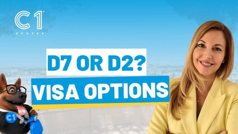D7 or D2 visa options? Residency in Portugal – C1 Broker – Insurance Broker