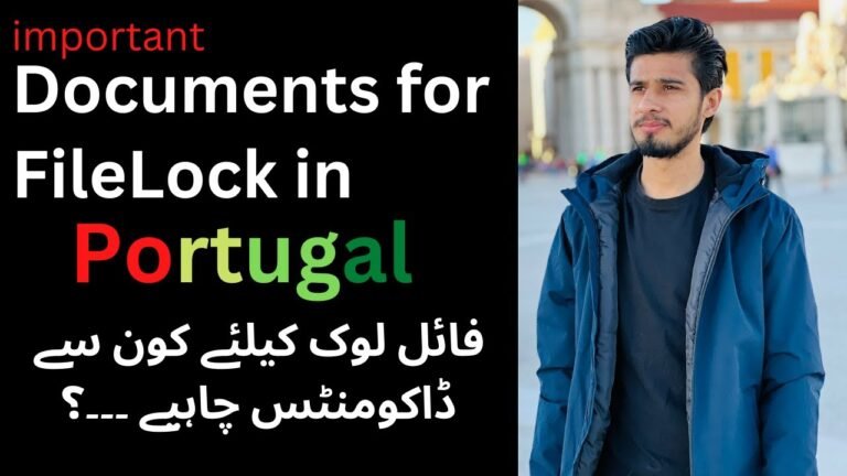 Documents for File lock in Portugal | Portugal File lock Information #portugal #sherazsubhani