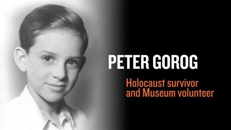 Eyewitness to History: Holocaust Survivor Peter Gorog