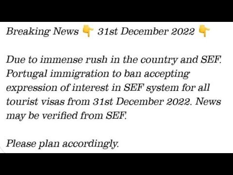 Fake News circulating about Portugal immigration after 31 Dec 2022