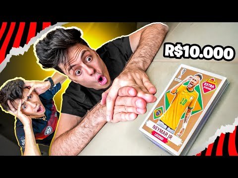 GANHEI TODAS AS FIGURINHAS DOS MEUS AMIGOS NO BAFO! (COPA 2022)