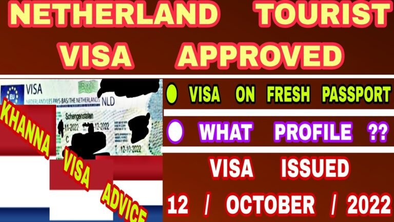 Got Netherland Schengen Tourist Visa On Fresh Passport | Netherland Tourist Visa From India 2022