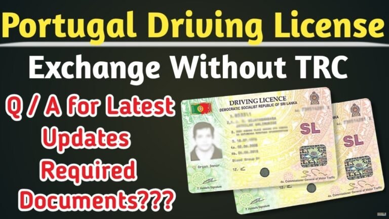 How to Get Portugal driving license without TRC| latest Updates | Portugal Immigration |