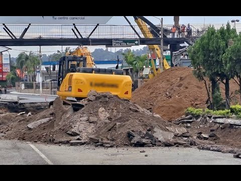 Hundimiento en Villa Nueva: Continúan las labores de búsqueda