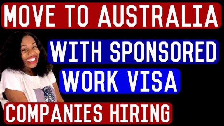 MOVE TO AUSTRALIA WITH YOUR FAMILY THROUGH VISA SPONSORSHIP | 6 COMPANIES HIRING FOREIGNERS-482 VISA