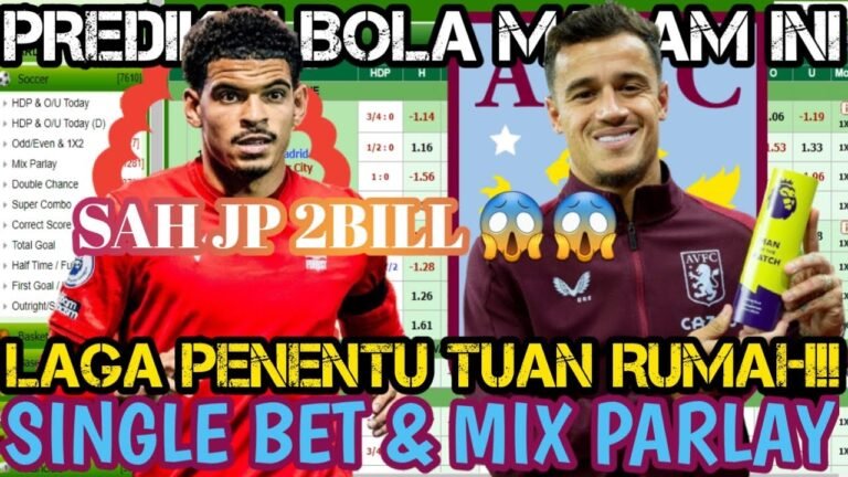 NOTTINGHAM FOREST VS ASTON VILLA LIGA INGGRIS HARI INI | PREDIKSI BOLA MIX PARLAY 10-11 OKTOBER 2022