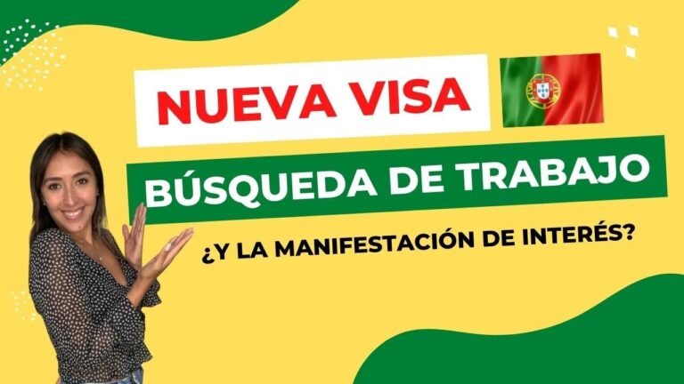 Nueva VISA para EMIGRAR A PORTUGAL 🇵🇹 Búsqueda de TRABAJO