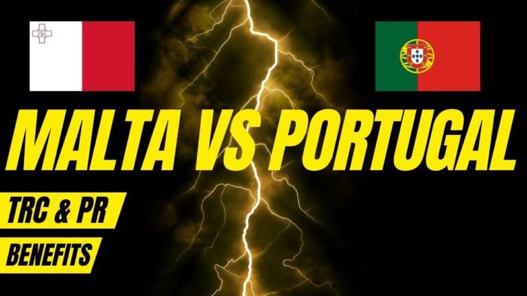 PORTUGAL IS BETTER OR MALTA INKI ||TRC OR PR|| KI INFORMATION KA COMPARISON #malta #portugal