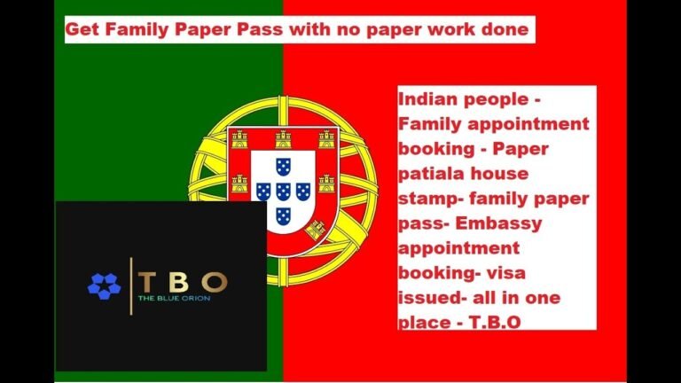 Portugal Family Immigration | Book Family Appointment | Patiala House Stamp | Easy Family SEF Paper