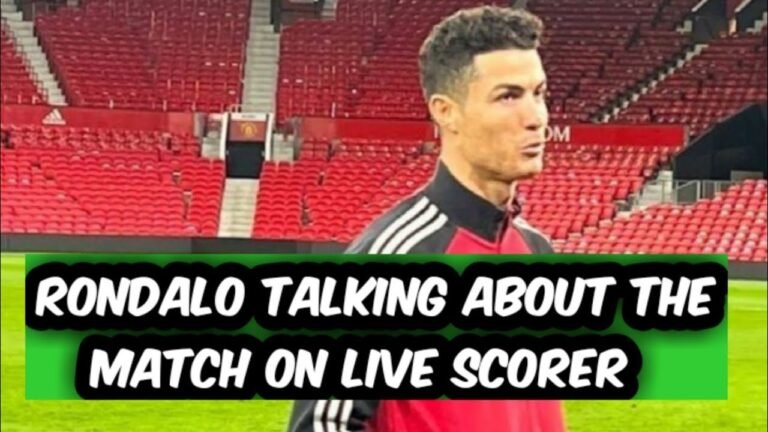 Ronaldo talking about first match on #livescore #football