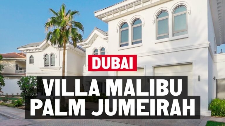 Signature Villas on the Palm Jumeirah. A 7-bedroom waterfront villa tour in Dubai