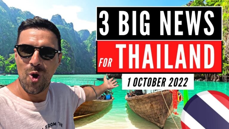 THAILAND UPDATE 🇹🇭 3 BIG NEWS FOR THE REOPENING OF THAILAND! (1 OCTOBER 2022) THAILAND NEWS