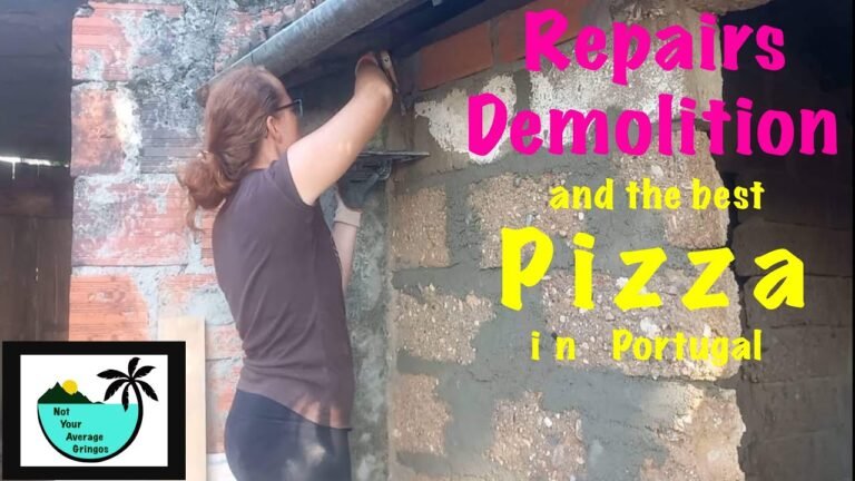 Wall repairs, demolition and the Best Pizza in Portugal!!!