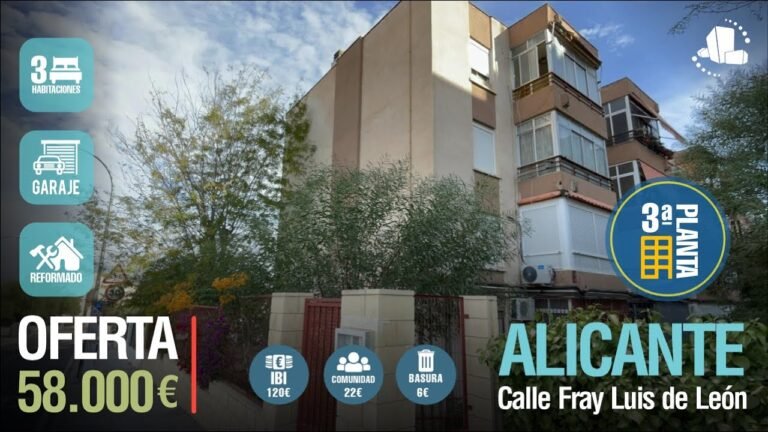 ☀️ALICANTE💰 58.000€ ⭐️PISO REFORMADO ⭐️ PARKING / Zona ajardinada ✅