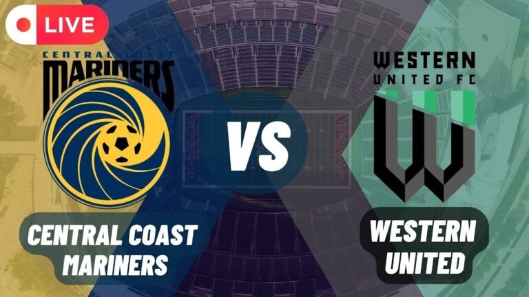 Central Coast Mariners vs Western United Live Score | A-League 2022 Live Score