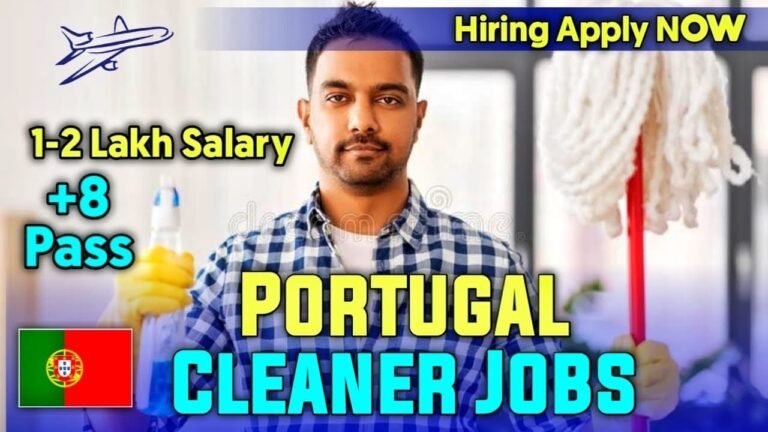 Cleaner Jobs in Portugal | How to apply Cleaner JOBS in Portugal | Salary | Demand | Requirements