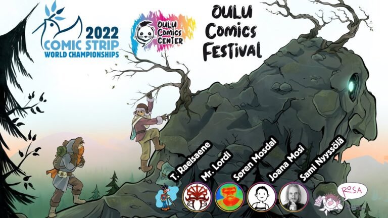 Comic Strip World Championships 2022 award ceremony and opening of Oulu Comics Festival