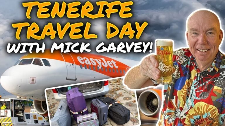 EASY Tenerife Travel Day! Flight with Easyjet with Mick Garvey! Los Cristianos Bar! ☀️