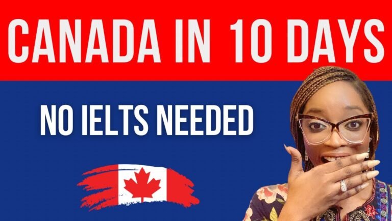 FAST VISA to Canada: No IELTS Requirement