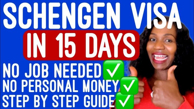 HOW TO APPLY FOR A SCHENGEN VISA WITHOUT A JOB | DOCUMENTS REQUIRED FOR SCHENGEN TOURISTS VISA