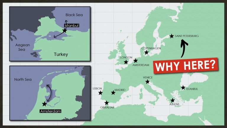 How Most European Cities Are Insanely Well Located