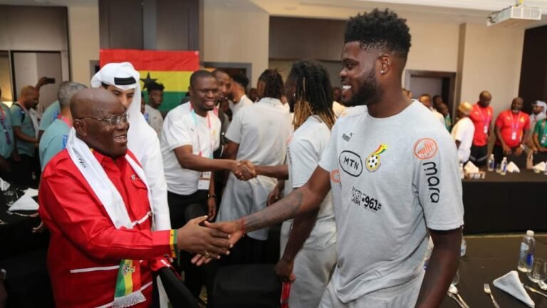 PRESIDENT AKUFO-ADDO VISITS  BLACK STARS CAMP AHEAD OF PORTUGAL GAME IN QATAR