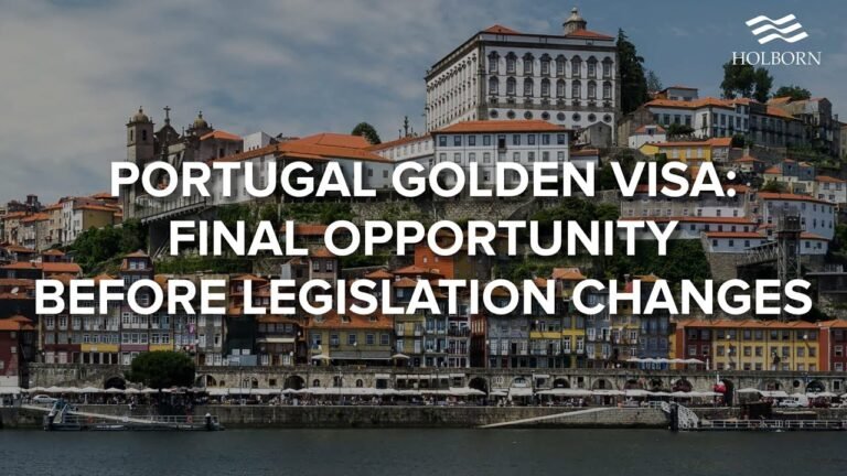 Portugal Golden Visa: Final opportunity before legislation changes