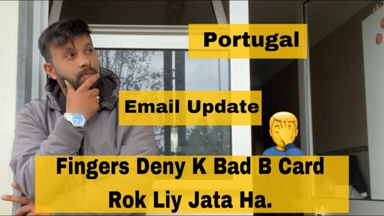 Portugal immigration paper fingers k bad b q rok liy jate hain