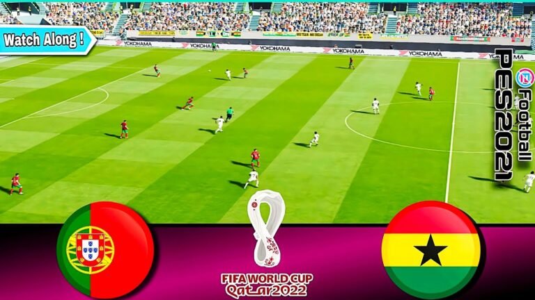 Portugal vs Ghana | FIFA World Cup Qatar 2022 – Group H | Watch Along & eFootball21 Gameplay