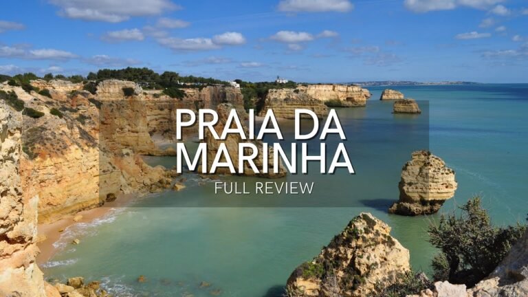 Praia da Marinha beach in Algarve  – Portugal – 4K beach walk