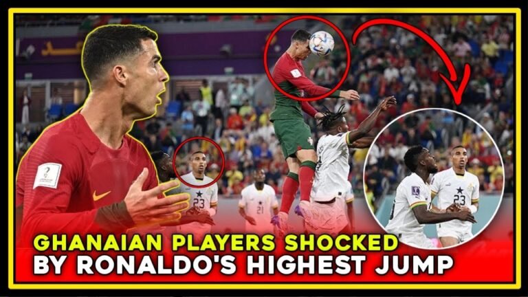 QATAR WORLD CUP SONG 2022  PORTUGAL vs GHANA ❗ Ghanaian players shocked by Ronaldo's highest jump