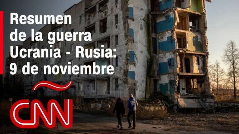 Resumen en video de la guerra Ucrania – Rusia: 9 de noviembre